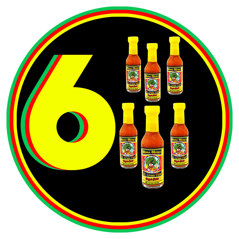 Low Sodium Hot Sauce – St. Croix Fire Scotch Bonnet 6-Pack