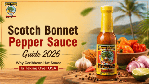 Award-winning Scotch bonnet Caribbean hot sauce for wings and tacos