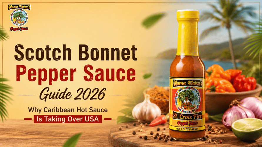 Award-winning Scotch bonnet Caribbean hot sauce for wings and tacos