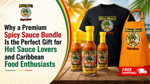 Spicy sauce gift bundle with Scotch bonnet pepper sauce