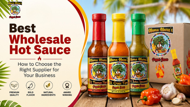 Best Wholesale Hot Sauce with authentic Caribbean Scotch Bonnet Pepper flavor
